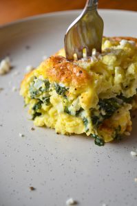spinach feta egg bake